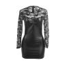 Subblime - 955601 Robe À Manches Longues Avec Dentelle Noire L/Xl